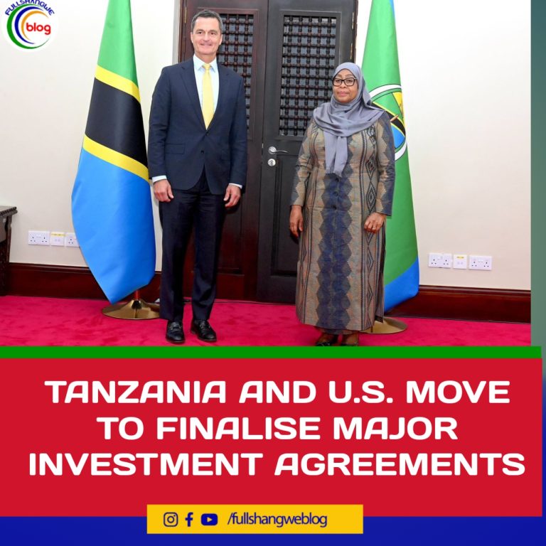 TANZANIA AND U.S. MOVE TO FINALISE MAJOR INVESTMENT AGREEMENTS