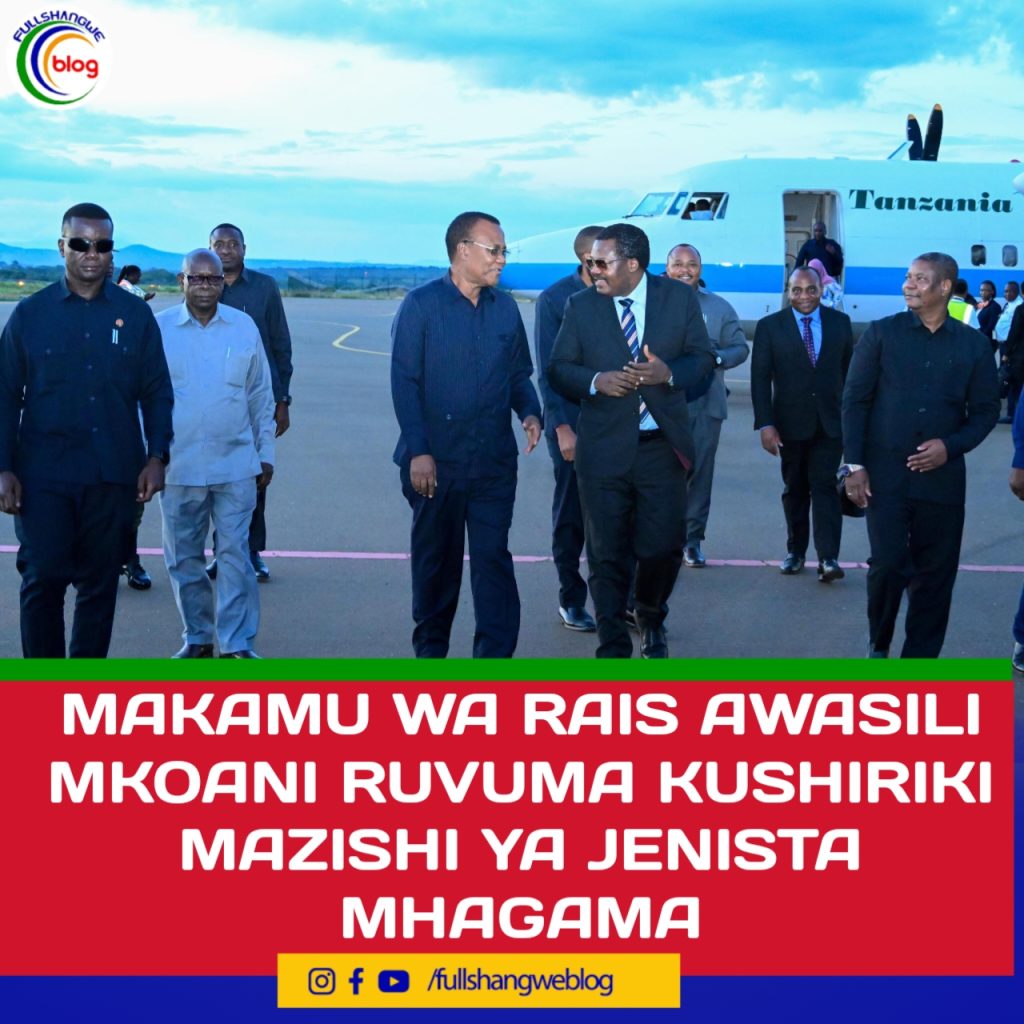 MAKAMU WA RAIS AWASILI MKOANI RUVUMA KUSHIRIKI MAZISHI YA JENISTA MHAGAMA
