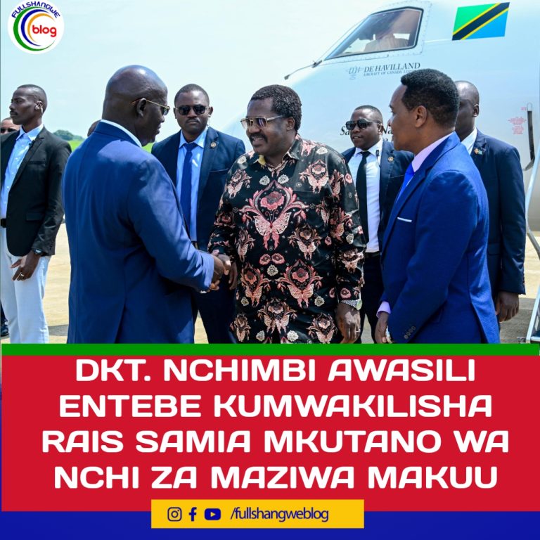 DKT. NCHIMBI AWASILI ENTEBE KUMWAKILISHA RAIS SAMIA MKUTANO WA NCHI ZA MAZIWA MAKUU