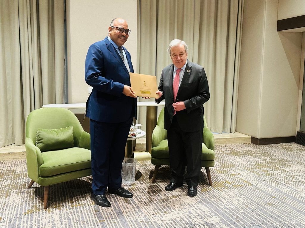 UN SECRETARY- GENERAL RECEIVES MESSAGE FROM H. E. DR. SAMIA SULUHU HASSAN