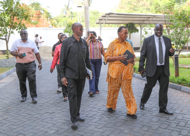 DKT. MUYUNGI AKAGUA JENGO LA OFISI YA MAKAMU WA RAIS DAR