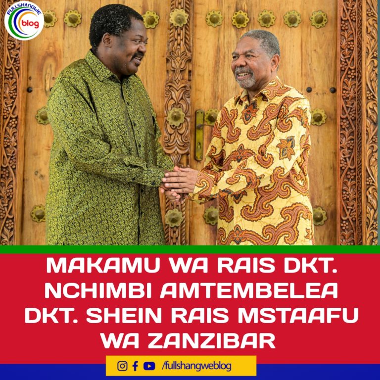 MAKAMU WA RAIS DKT. NCHIMBI AMTEMBELEA DKT. SHEIN RAIS MSTAAFU WA ZANZIBAR