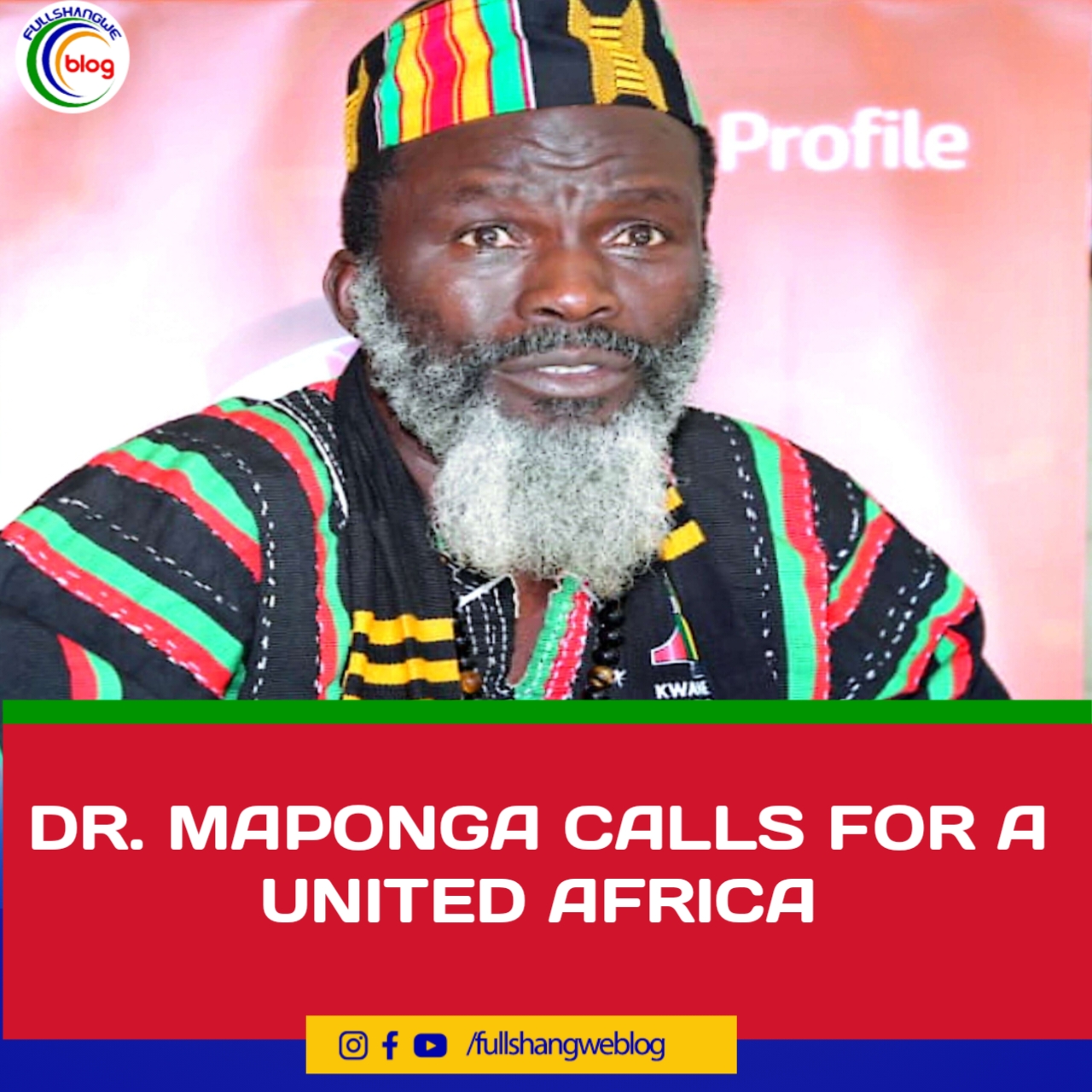Engineer Maponga DR. MAPONGA CALLS FOR A UNITED AFRICA โ Full Shangwe Blog
