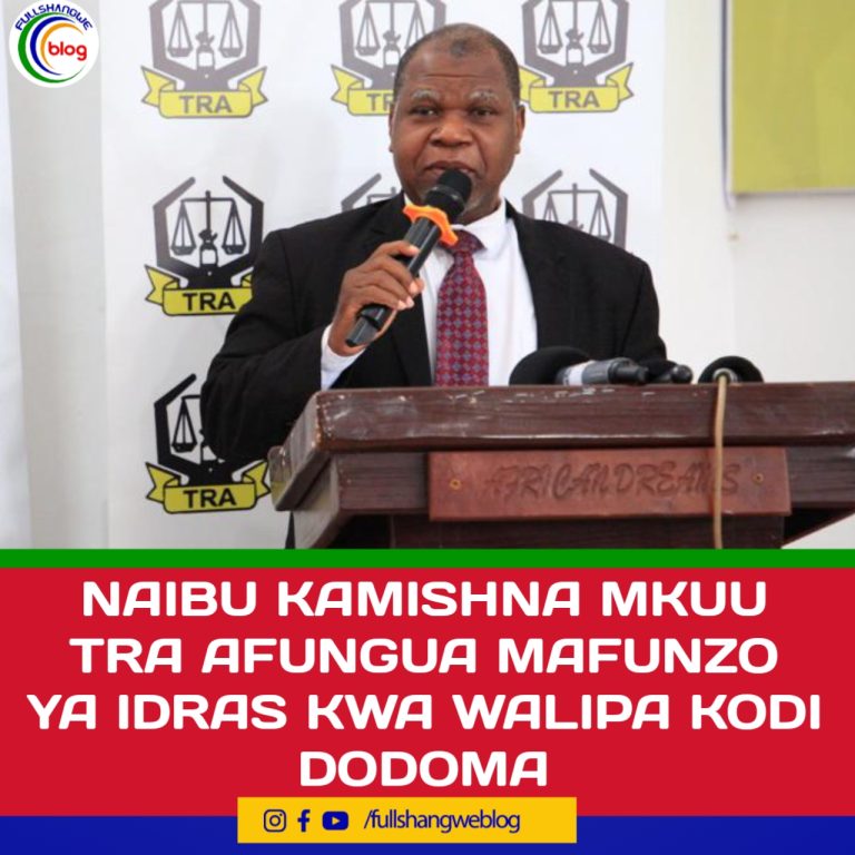 NAIBU KAMISHNA MKUU TRA AFUNGUA MAFUNZO YA IDRAS KWA WALIPA KODI DODOMA
