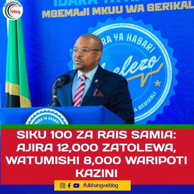SIKU 100 ZA RAIS SAMIA: AJIRA 12,000 ZATOLEWA, WATUMISHI 8,000 WARIPOTI KAZINI