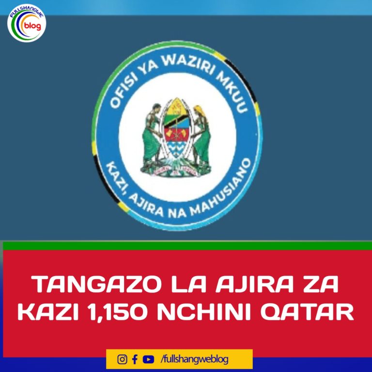 TANGAZO LA AJIRA ZA KAZI 1,150 NCHINI QATAR