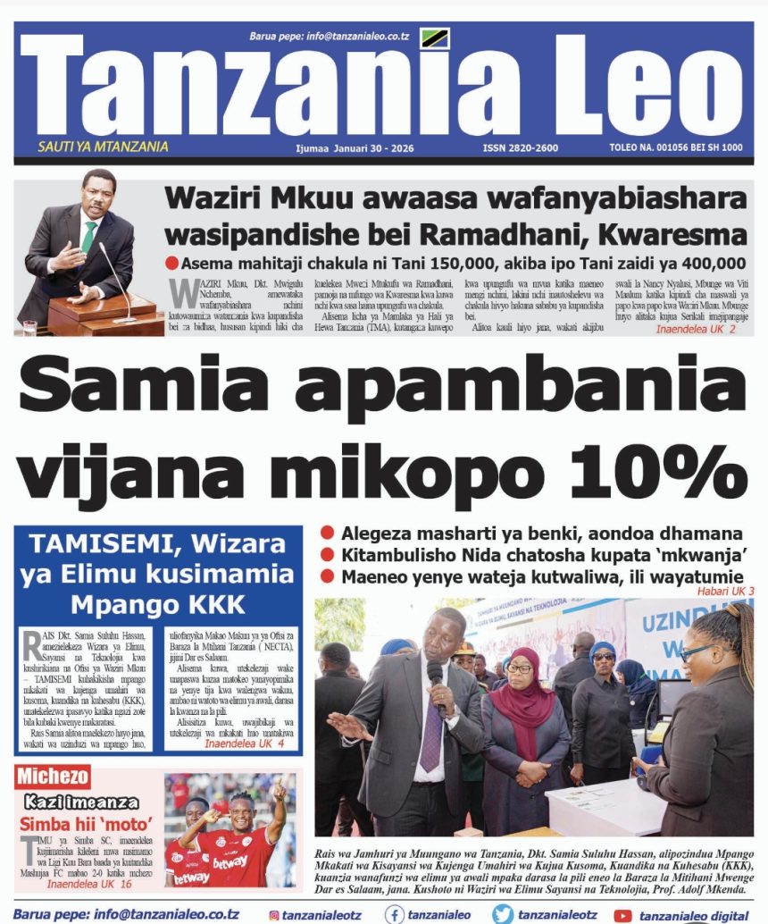 PITIA VICHWA VYA HABARI KATIKA MAGAZETI YA LEO JANUARI 30 2026 Full pitia-vichwa-vya-habari-katika-magazeti-ya-leo-januari-30-2026-full