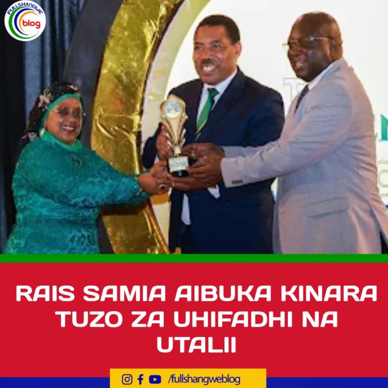 RAIS SAMIA AIBUKA KINARA TUZO ZA UHIFADHI NA UTALII