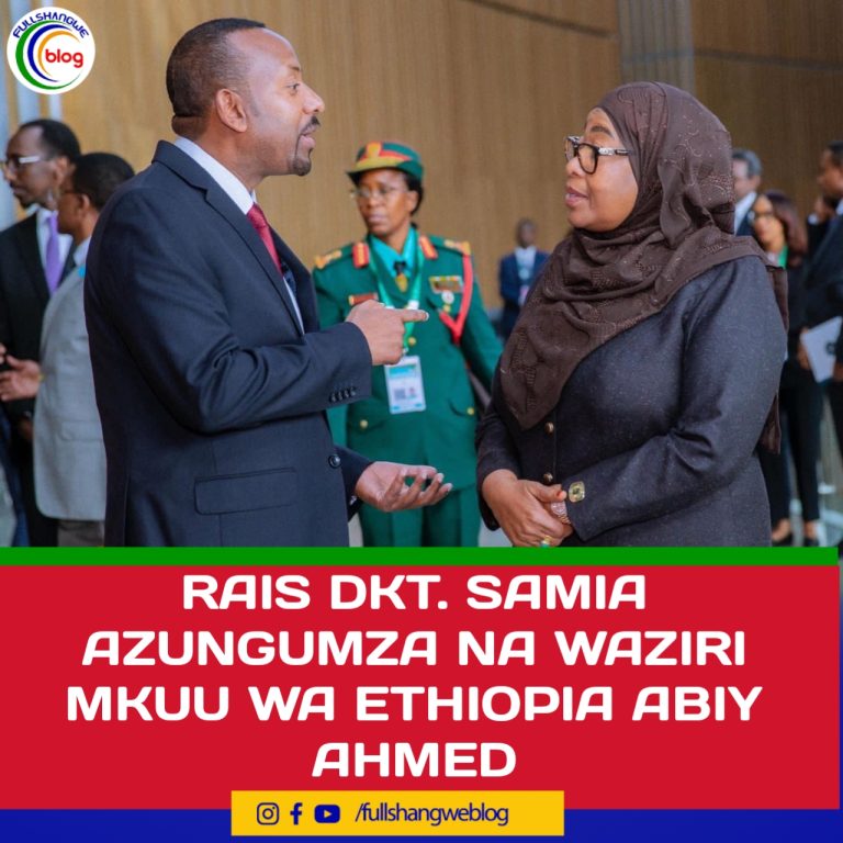 RAIS DKT. SAMIA AZUNGUMZA NA WAZIRI MKUU WA ETHIOPIA ABIY AHMED
