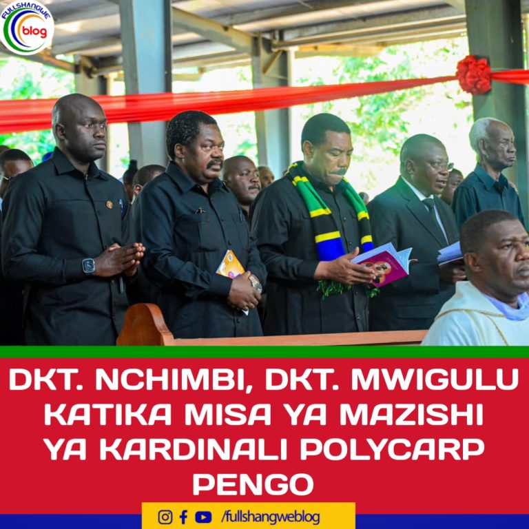 DKT. NCHIMBI, DKT. MWIGULU KATIKA MISA YA MAZISHI YA KARDINALI POLYCARP PENGO