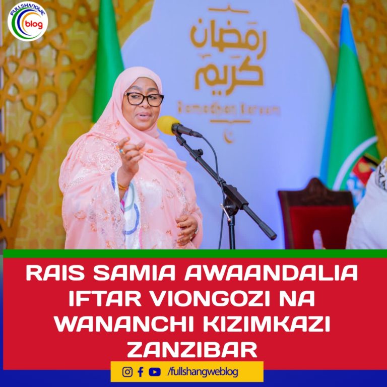RAIS SAMIA AWAANDALIA IFTAR VIONGOZI NA WANANCHI KIZIMKAZI ZANZIBAR