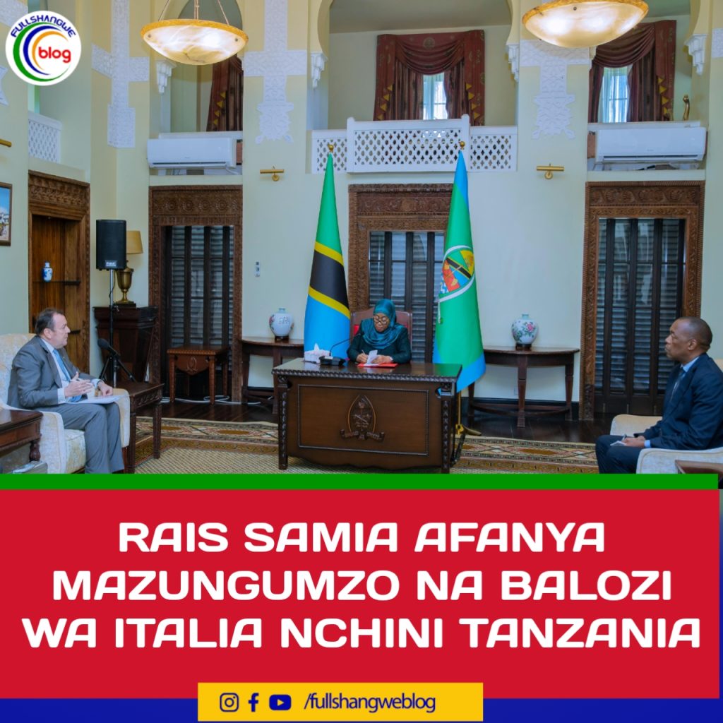 RAIS SAMIA AFANYA MAZUNGUMZO NA BALOZI WA ITALIA NCHINI TANZANIA