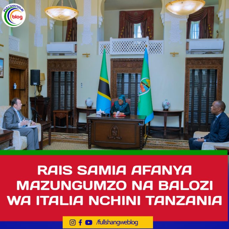 RAIS SAMIA AFANYA MAZUNGUMZO NA BALOZI WA ITALIA NCHINI TANZANIA