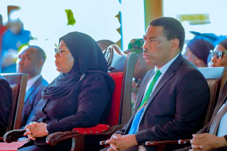 RAIS SAMIA MSIBANI KWA LUKUVI KARIMJEE.