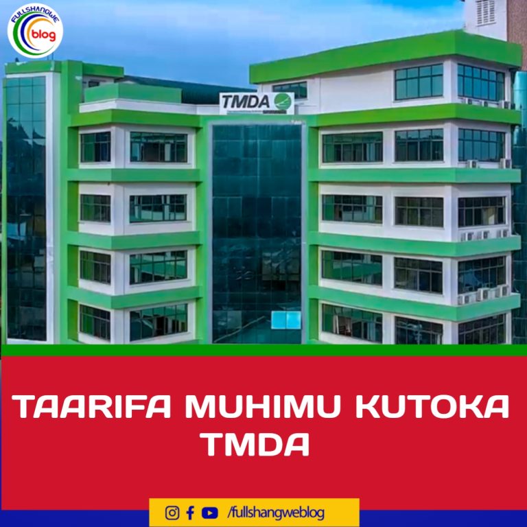 TAARIFA MUHIMU KUTOKA TMDA