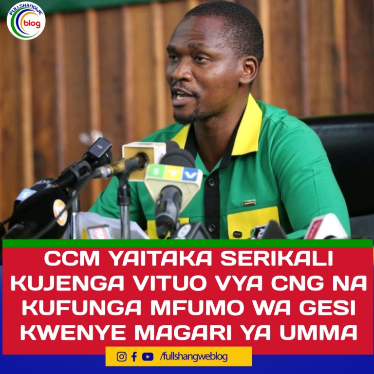 CCM YAITAKA SERIKALI KUJENGA VITUO VYA CNG NA KUFUNGA MFUMO WA GESI KWENYE MAGARI YA UMMA
