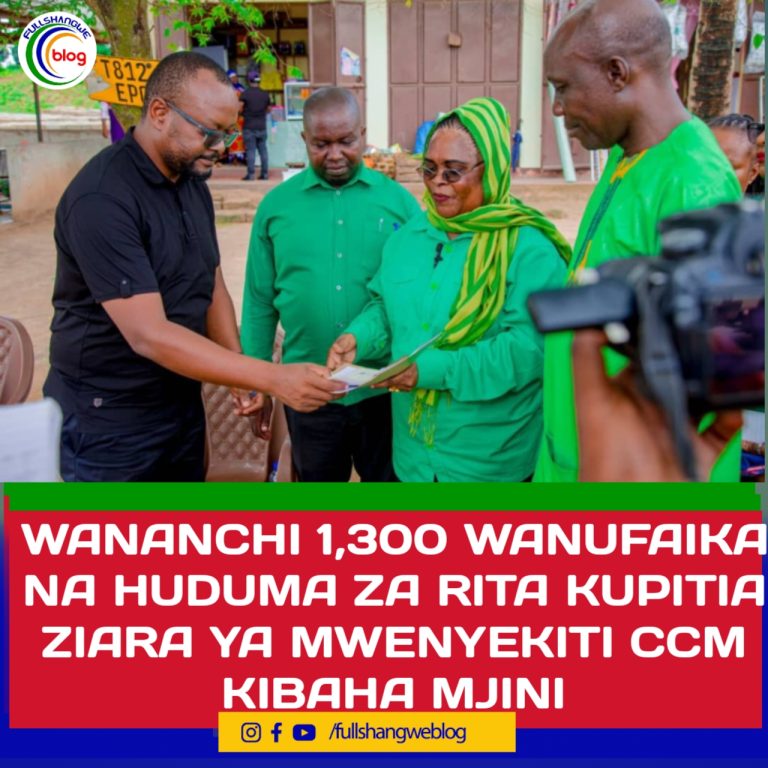 WANANCHI 1,300 WANUFAIKA NA HUDUMA ZA RITA KUPITIA ZIARA YA MWENYEKITI CCM KIBAHA MJINI