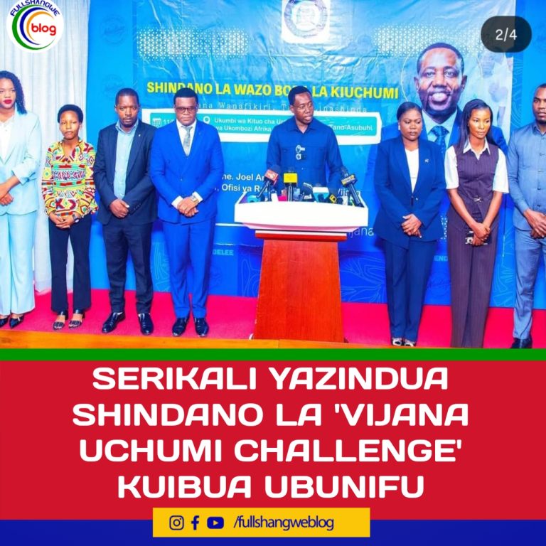 SERIKALI YAZINDUA SHINDANO LA ‘VIJANA UCHUMI CHALLENGE’ KUIBUA UBUNIFU