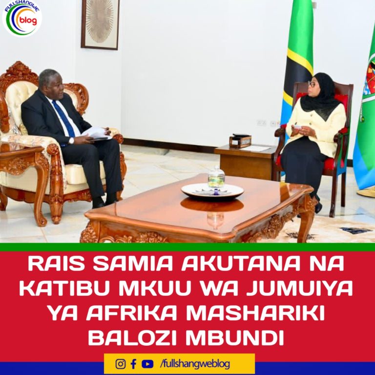 RAIS SAMIA AKUTANA NA KATIBU MKUU WA JUMUIYA YA AFRIKA MASHARIKI BALOZI MBUNDI