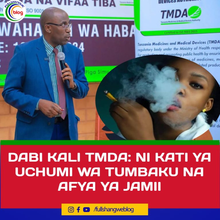 DABI KALI TMDA: NI KATI YA UCHUMI WA TUMBAKU NA AFYA YA JAMII
