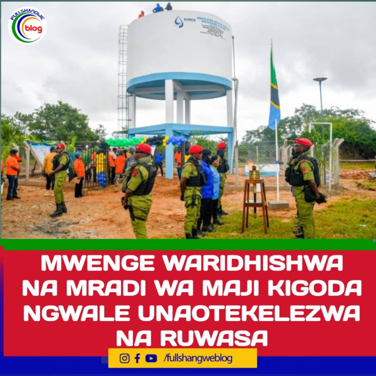 MWENGE WARIDHISHWA NA MRADI WA MAJI KIGODA-NGWALE UNAOTEKELEZWA NA RUWASA