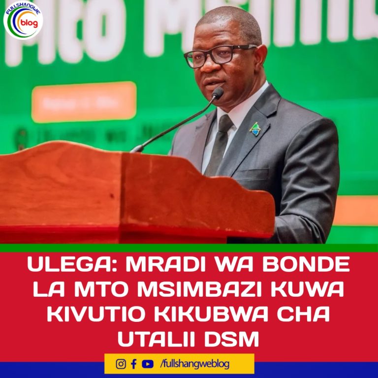 ULEGA: MRADI WA BONDE LA MTO MSIMBAZI KUWA KIVUTIO KIKUBWA CHA UTALII DSM