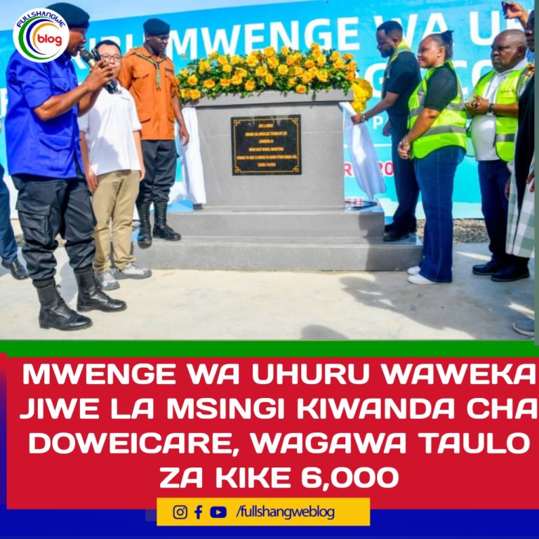 MWENGE WA UHURU WAWEKA JIWE LA MSINGI KIWANDA CHA DOWEICARE, WAGAWA TAULO ZA KIKE 6,000
