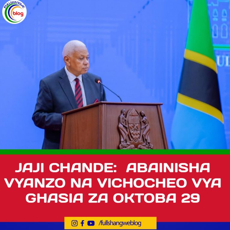 ‎JAJI CHANDE:  ABAINISHA VYANZO NA VICHOCHEO VYA GHASIA ZA OKTOBA 29