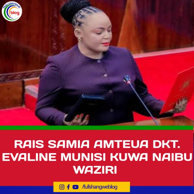 RAIS SAMIA AMTEUA DKT. EVALINE MUNISI KUWA NAIBU WAZIRI