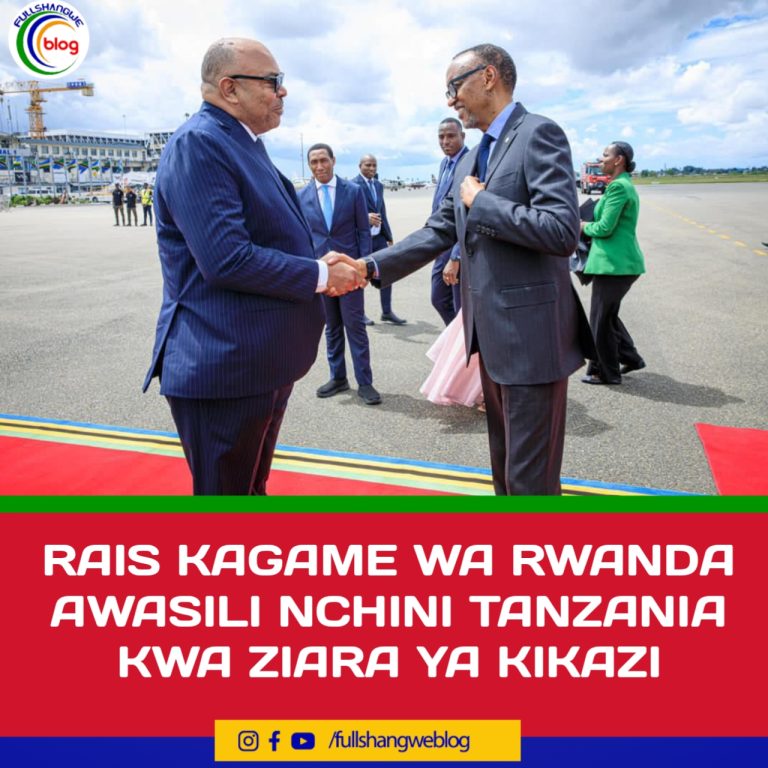 RAIS KAGAME WA RWANDA AWASILI NCHINI TANZANIA KWA ZIARA YA KIKAZI