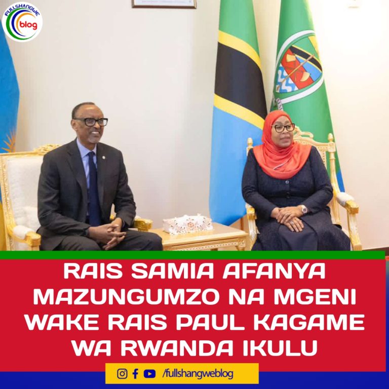 RAIS SAMIA AFANYA MAZUNGUMZO NA MGENI WAKE RAIS PAUL KAGAME WA RWANDA IKULU