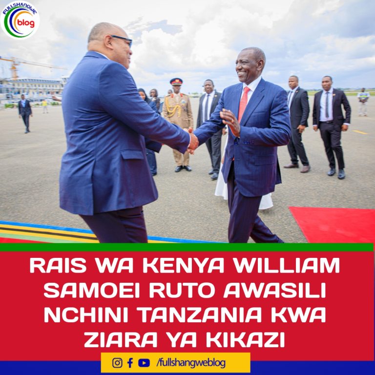 RAIS WA KENYA WILLIAM SAMOEI RUTO AWASILI NCHINI TANZANIA KWA ZIARA YA KIKAZI