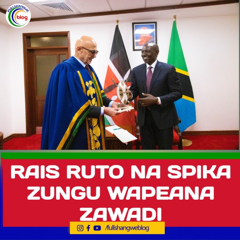 RAIS RUTO NA SPIKA ZUNGU WAPEANA ZAWADI