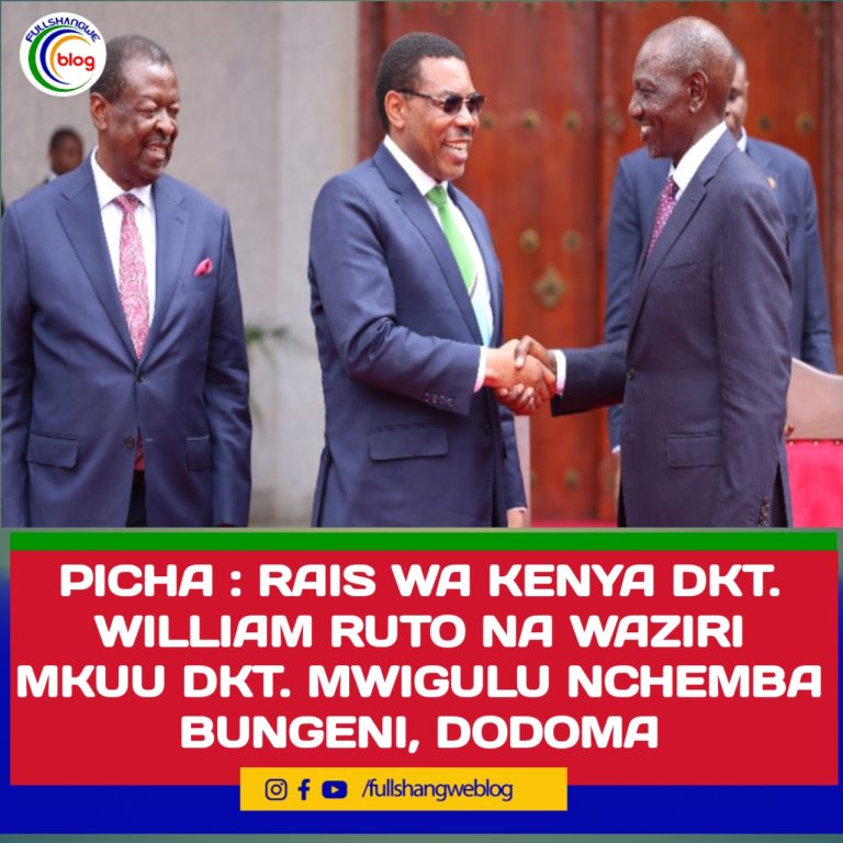 PICHA : RAIS WA KENYA DKT. WILLIAM RUTO NA WAZIRI MKUU DKT. MWIGULU NCHEMBA BUNGENI, DODOMA