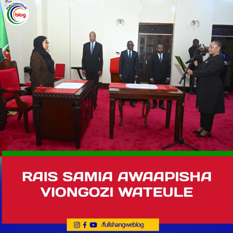 RAIS SAMIA AWAAPISHA VIONGOZI WATEULE