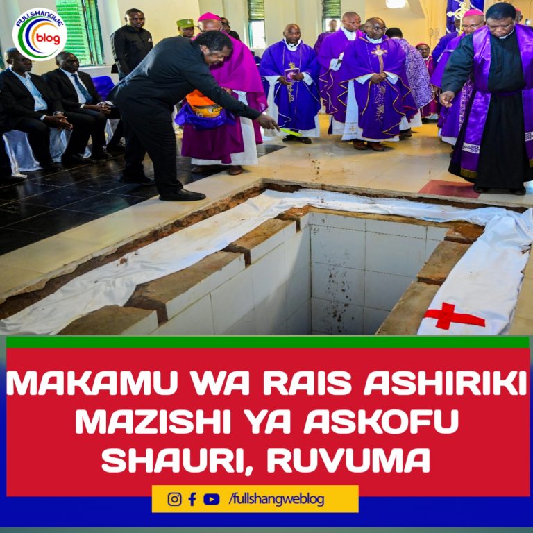 MAKAMU WA RAIS ASHIRIKI MAZISHI YA ASKOFU SHAURI, RUVUMA
