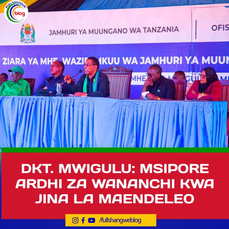 DKT. MWIGULU: MSIPORE ARDHI ZA WANANCHI KWA JINA LA MAENDELEO