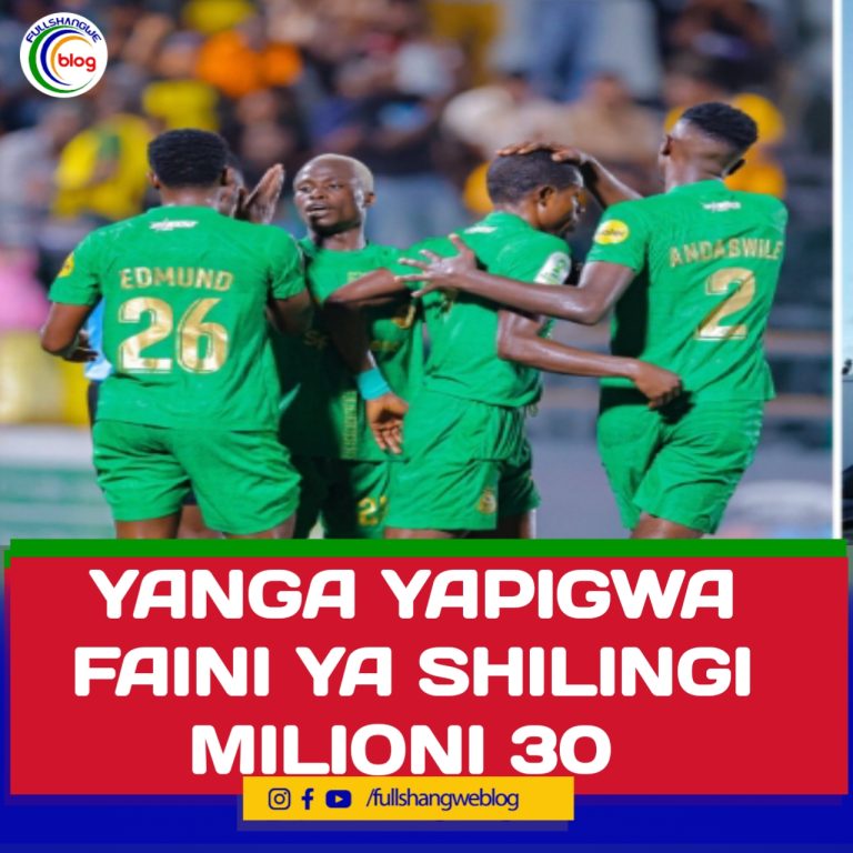 YANGA SC YAPIGWA FAINI YA SHILINGI MILIONI 30