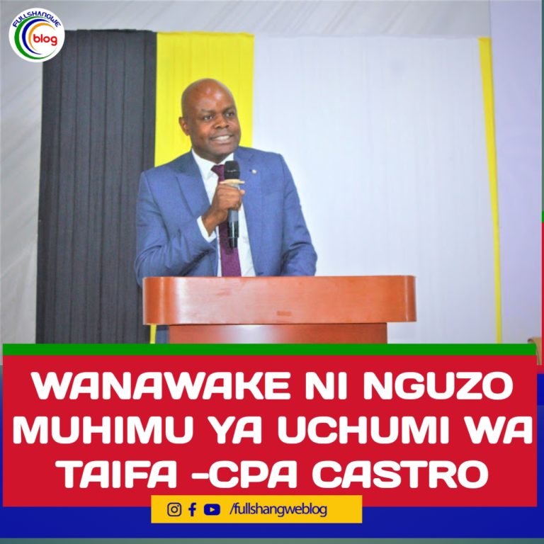 WANAWAKE NI NGUZO MUHIMU YA UCHUMI WA TAIFA -CPA CASTRO