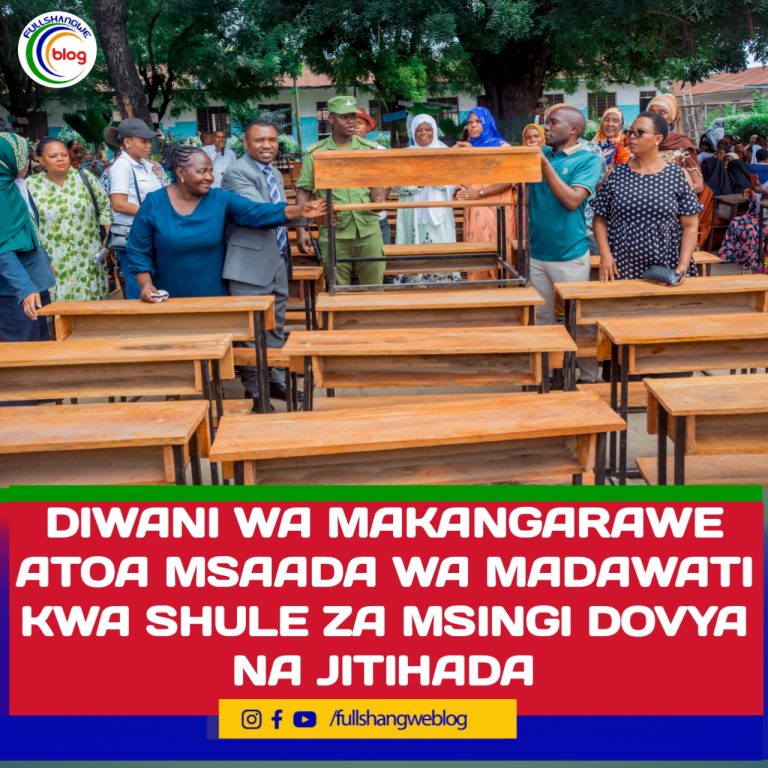 DIWANI WA MAKANGARAWE ATOA MSAADA WA MADAWATI KWA SHULE ZA MSINGI DOVYA NA JITIHADA