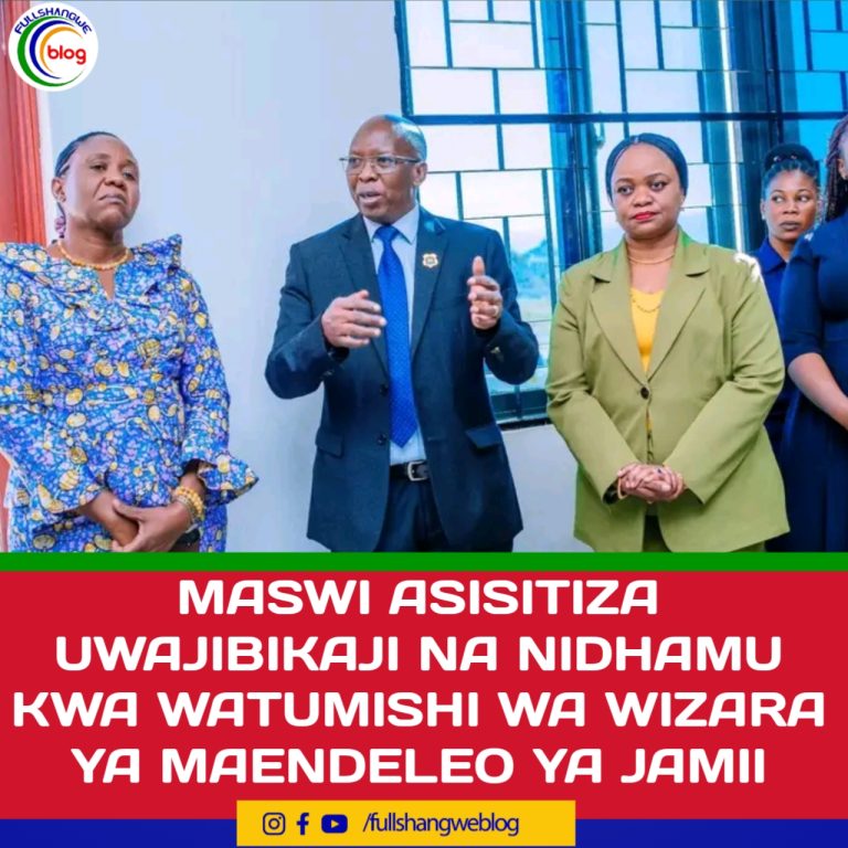 MASWI ASISITIZA UWAJIBIKAJI NA NIDHAMU KWA WATUMISHI WA WIZARA YA MAENDELEO YA JAMII