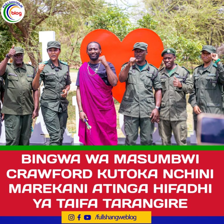 BINGWA WA MASUMBWI CRAWFORD KUTOKA NCHINI MAREKANI ATINGA HIFADHI YA TAIFA TARANGIRE