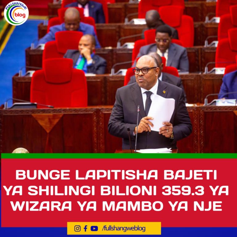 BUNGE LAPITISHA BAJETI YA SHILINGI BILIONI 359.3 YA WIZARA YA MAMBO YA NJE