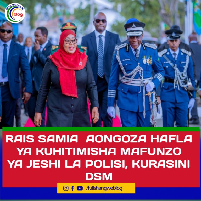 RAIS SAMIA  AONGOZA HAFLA YA KUHITIMISHA MAFUNZO YA JESHI LA POLISI, KURASINI DSM