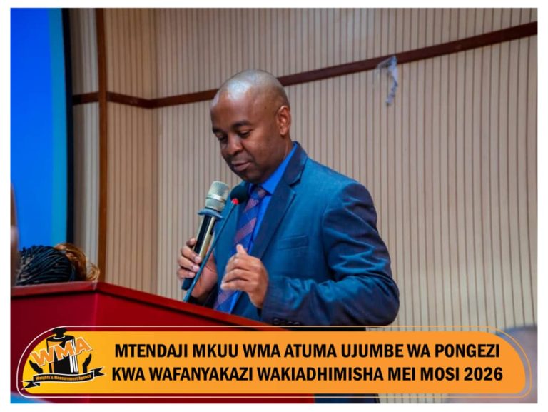 MTENDAJI MKUU WMA ATUMA UJUMBE WA PONGEZI KWA WAFANYAKAZI WAKIADHIMISHA MEI MOSI 2026