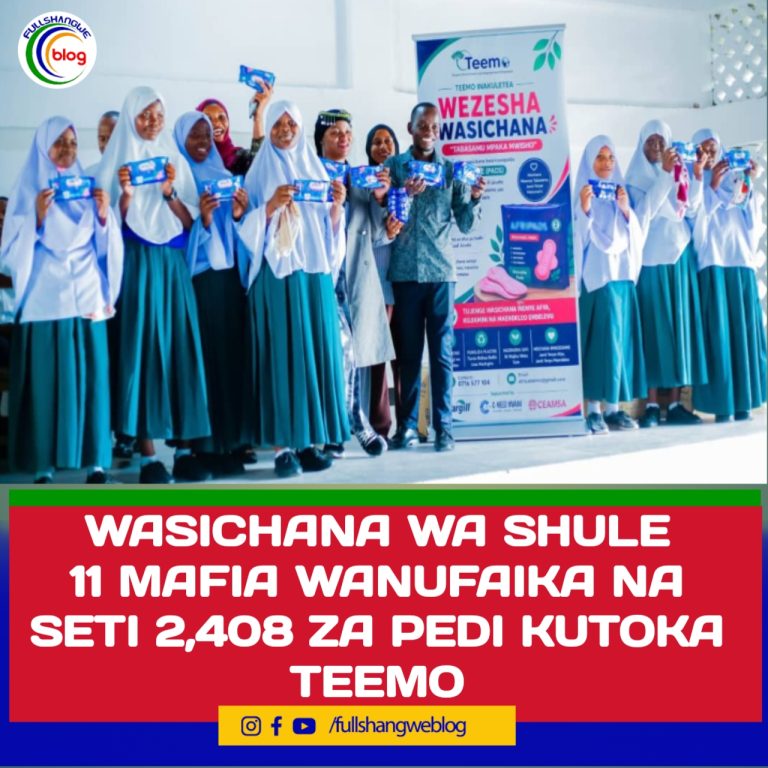 WASICHANA WA SHULE 11 MAFIA WANUFAIKA NA SETI 2,408 ZA PEDI KUTOKA TEEMO