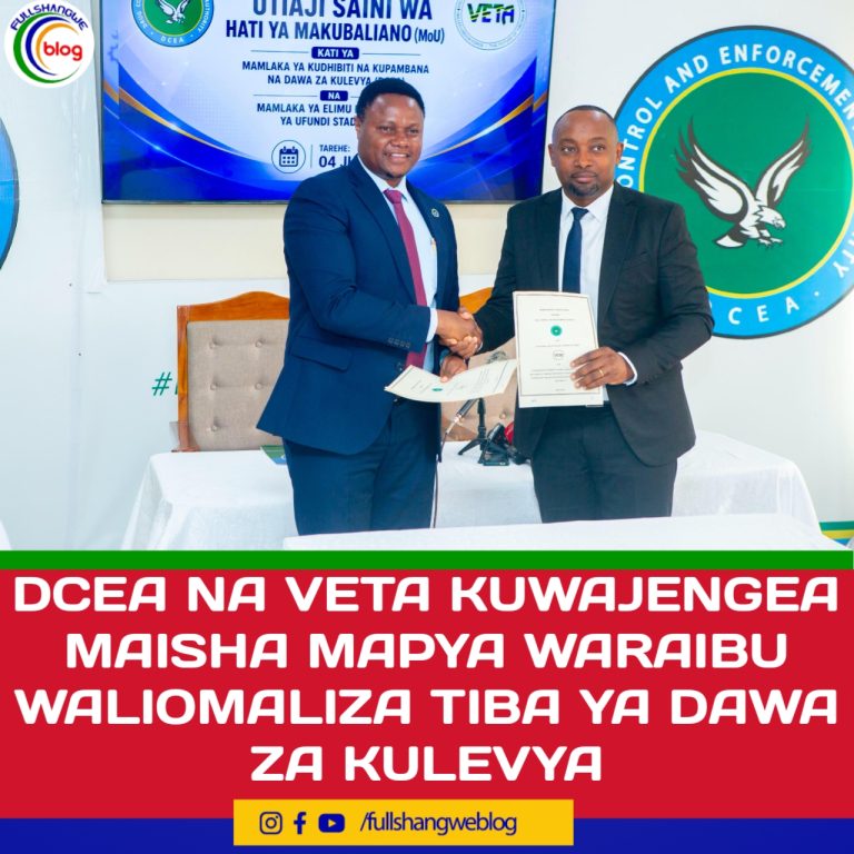 DCEA NA VETA KUWAJENGEA MAISHA MAPYA WARAIBU WALIOMALIZA TIBA YA DAWA ZA KULEVYA