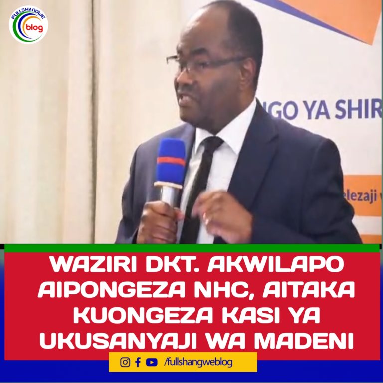 WAZIRI DKT. AKWILAPO AIPONGEZA NHC, AITAKA KUONGEZA KASI YA UKUSANYAJI WA MADENI