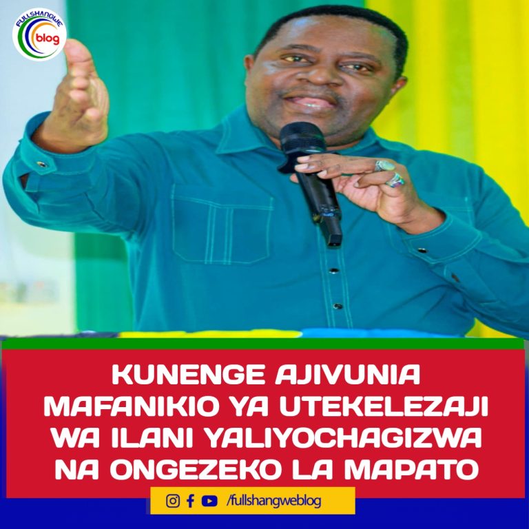 KUNENGE AJIVUNIA MAFANIKIO YA UTEKELEZAJI WA ILANI YALIYOCHAGIZWA NA ONGEZEKO LA MAPATO