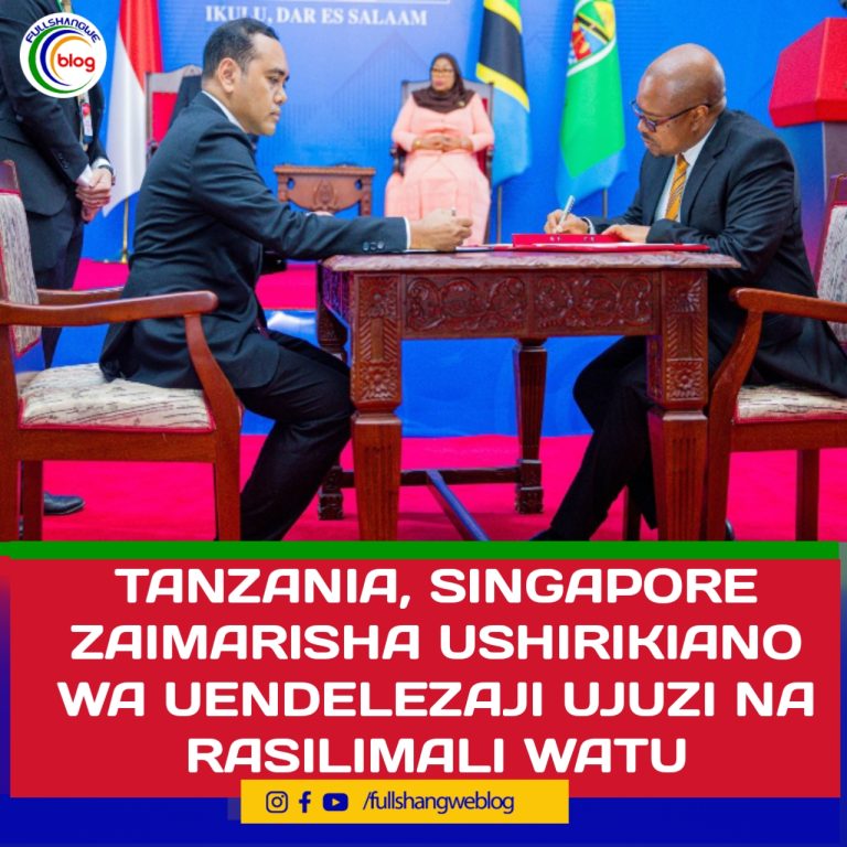 TANZANIA, SINGAPORE ZAIMARISHA USHIRIKIANO WA UENDELEZAJI UJUZI NA RASILIMALI WATU